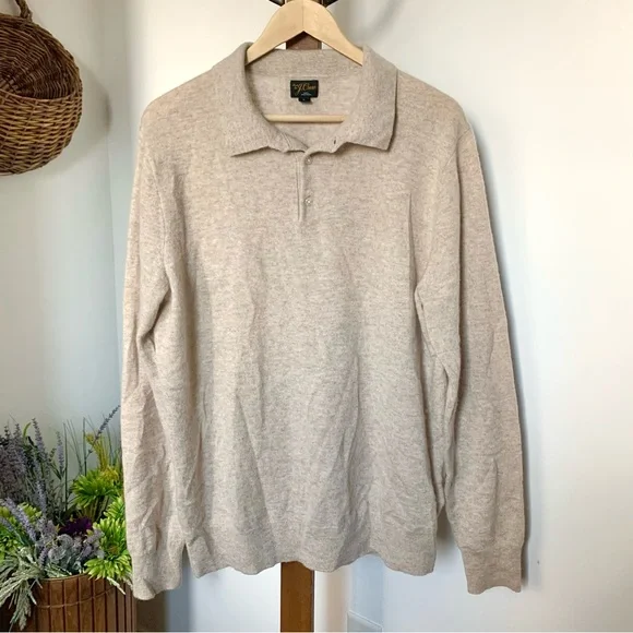 J. Crew Men's Cream Sweater